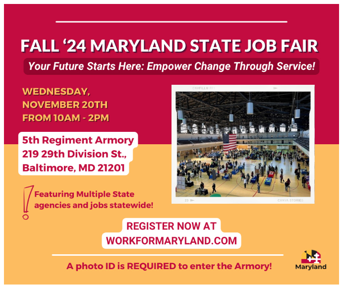 Fall '24 Maryland State Job Fair